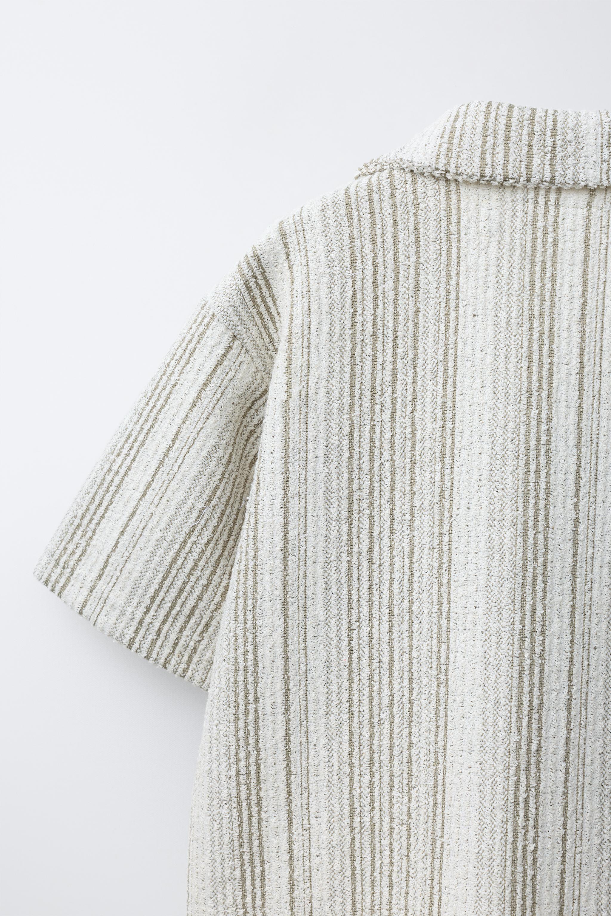 CHEMISE EN MAILLE À RAYURES